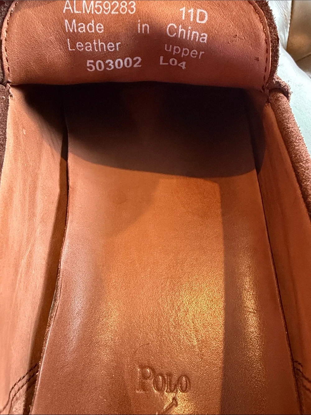 Polo Ralph Lauren Men's Brown Suede Slip-On Loafers Size 11